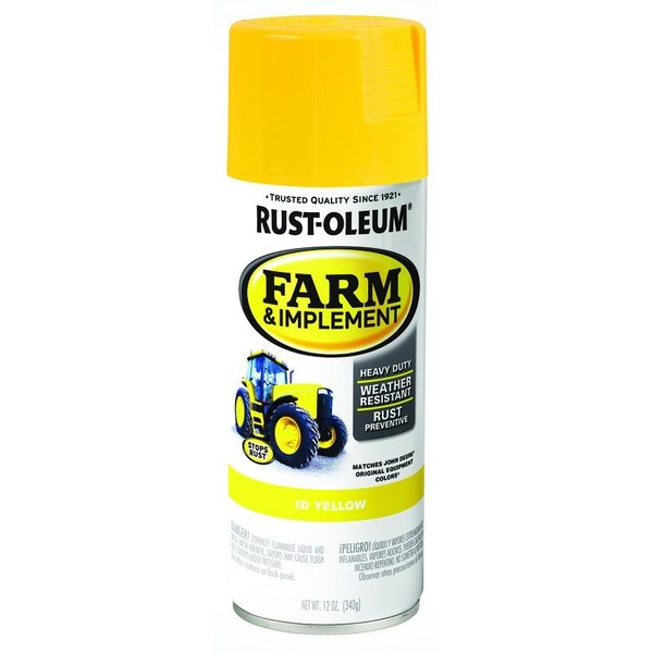 Krud Kutter Rust-Oleum Specialty Indoor and Outdoor Gloss JD Yellow Farm & Implement 12 oz 280129